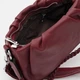 Жіноча шкіряна сумка Borsa Leather стильна бордова сумка через плече з натуральної шкіри 54200 - зображення 5
