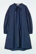 Сукня жіноча COS gathered tie-detail dress 1251105001 Eur 40 Синій - зображення 5