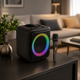 Портативная Bluetooth акустическая система Brodu BTS-1935 с беспроводным микрофоном, RGB-подсветкой, FM, USB, TF, 3600 мА·ч Черная - изображение 4