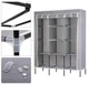 Тканевый шкаф HCX Storage Wardrobe 136×46×176 см с полками - изображение 2