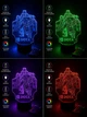 Подарочный светильник ночник декоративный ручной работы с пультом «Dota 2 Дота 2» 3D лампа с Led-подсветкой (7 цветов 4 режима) (3DP049) - изображение 2