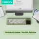 Складная Bluetooth-клавиатура NILLKIN, трехсекционная, беспроводная, с тачпадом и цифровым блоком, для iPad, планшетов, смартфонов и ноутбуков, совместима с Apple, Huawei, Xiaomi, Honor, зеленая - изображение 4