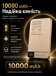 Магнітний павербанк Lexego 10000 mAh Gold PD 20W з бездротовою зарядкою MagSafe портативний безпровідний зовнішній акумулятор, батарея магсейф для iPhone Android айфона MWPQ1-10-GD - зображення 3