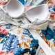 Роздільний білий купальник з тунікою квіти листя S - изображение 5