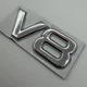Таблички V8 хром шильдики значки 75 мм - зображення 2