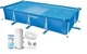 Каркасный бассейн Intex Small Frame 450×220×84 см 7127 л прямоугольный сборный бассейн с картриджным фильтр-насосом 2006 л/ч - изображение 6