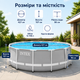 Каркасний басейн Intex Prism Frame 427×107 см 12706 л круглий збірний басейн із картриджним фільтр-насосом 3785 л/год, драбиною - зображення 2