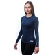 Термоблузка женская Sensor Merino DF LS S глубокий синий мериносовое волокно зимняя - изображение 3