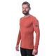 Термофутболка мужская Sensor Merino Active LS XXL терракотовая мериносовый материал - изображение 3