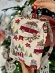 Рюкзак гобеленовый Новогодний 25x37x6 см 59% полиэстер Серебряный люрекс - изображение 4
