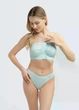Трусы бразилиана женские бесшовные Giulia BRASILIAN BRIEFS COLOR L/XL Green-mint, микрофибра, низкая посадка, зеленые - изображение 5