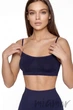 Топ безшовний на тонких бретелях InSecret Bra Comfort EVENING BLUE L/XL Темно-сині - зображення 1