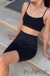 Велосипедки безшовні з широким високим поясом InSecret TRACKS High Waisted L/XL Black (Чорний) - зображення 3
