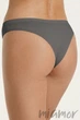 Трусики-бразиліана безшовні InSecret Brasiliana Basic POPPY SEED L/XL Темно-сірі - зображення 2