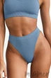 Трусики-бразилиана бесшовные InSecret Brasiliana Basic FADED DENIM L/XL Серо-голубые - изображение 2