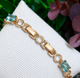 Браслет Xuping Jewelry 6мм длина 17-18.5см медицинское золото позолота 18К 2413 - изображение 2