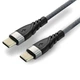 Кабель USB-C to C everActive CBB-2PDG 2m, USB 2.0, PD 2.0, 3A, 60W, серый в оплетке - изображение 2