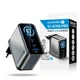 Зарядное устройство everActive GaN SC-670Q Pro, 1xUSB+2xUSB-С, QC3.0/PD/AFC/SCP 67W, LCD, AC220V, Box - изображение 1