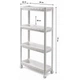 Этажерка напольная на колесиках 4 яруса 54x18x91 см Violet House 6014 Long Shelf белая - изображение 4