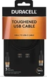 Кабель Duracell USB-C USB-C 60W 1 м Black (5056889400009) - зображення 1