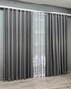 Комплект штор VR-Textil Льон Мішковина 150х270 2шт і Тюль 600х270 288ш-1571т Сірий з білим 71-188/5 - зображення 3