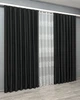 Комплект штор VR-Textil Bagema Rvs 150х270 2шт і Тюль 600х270 1895ш-1675т Чорний з білим 71-170/5 - зображення 3