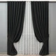 Комплект штор VR-Textil Bagema Rvs 150х270 2шт і Тюль 500х270 1895ш-1672т Чорний з білим 71-169/4 - зображення 1