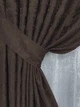 Комплект штор VR-Textil Жаккард Мрамор 100х270 2шт и Тюль 400х270 1122ш-1400т Венге с белым 71-191/2 - изображение 4