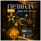Гирлянда штора светодиодная 3 м 12 фигур для дома желтый HM-4710 - изображение 6