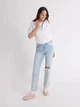 Рубашка хлопковая женская U.S. Polo Assn 215983-YI00A(WHITE) XS Белая (786660738360) - изображение 3