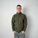 Світшот чоловічий зі стійкою трикотаж фліс хакі, L;XL - изображение 2