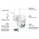 Вулична IP камера відеоспостереження PTZ Wi-fi IP 360 ° 8MP поворотна з віддаленим доступом (арт. 9911) - зображення 3