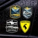 Наліпки Volvo Sticker set Vintage 4шт. Вологостійкі стікери - изображение 1