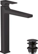 Смеситель для раковины HANSGROHE Metropol черный матовый 32512670 донный клапан Push-Open - изображение 2