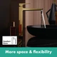 Смеситель для раковины HANSGROHE Metropol золото 32512990 донный клапан Push-Open - изображение 7