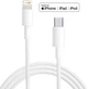 Кабель для швидкого заряджання Type-C to Lightning (USB-C) швидка зарядка для айфона 1M шнур для iPhone iPad Cable IOS White - зображення 1