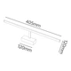 Підсвітка для дзеркала світильник для ванної Horoz Electric LED Kanarya-8W 4200K чорна 040-012-0008-020 - зображення 3