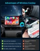 Портативная автомагнитола ESSGOO 9” 991CP с беспроводным CarPlay и Android Auto, IPS HD 1024×600 - изображение 6