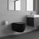 Унітаз підвісний Devit Art 3.0 3030140B безобідковий з кришкою soft-close, Vortex Flush, чорний мат - изображение 2