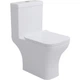 Унітаз-компакт Devit Basic 3590021 обідковий з кришкою soft-close, білий глянець - изображение 1