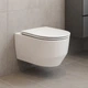 Унітаз підвісний Devit Art 3.0 3030140W безобідковий з кришкою soft-close, Vortex Flush, білий матовий - изображение 1