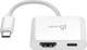 Мультиадаптер J5create USB-C 2-в-1 (HDMI/PD) White (JCA152-N) - изображение 2