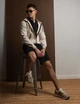 Чоловіча толстовка U.S.Polo Assn. Premium - White Label Bonded Interlock S світло-бежева - зображення 1