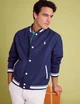 Мужская ветровка бомбер U.S. Polo Assn. Premium класс. Baseball Style M темно-синяя - изображение 1
