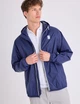 Мужская куртка-ветровка U.S. Polo Assn Signature Stripe с капюшоном Urban Style L темно-синяя - изображение 3