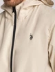 Мужская куртка ветровка U.S. Polo Assn. Premium Quality Luxury Edition с капюшоном M насыщенная песочно-бежевая - изображение 6