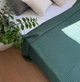 Вафельное плед покрывало LavSon 100% органический хлопок King Size 300х220 Зеленый - изображение 2