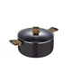 Кастрюля с крышкой Bergner Earth black 24 см 4.3 л (BG-32036-BK) - изображение 1