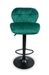 Барный стул Hoker SEVILLA VELVET Зеленый 44х38х105 см – комфортное поворотное сиденье, регулируемая высота - изображение 4