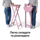Стол барный деревянный складной круглый 110 см для кафе, ресторана, террасы Розовый СД-50-110 - изображение 6